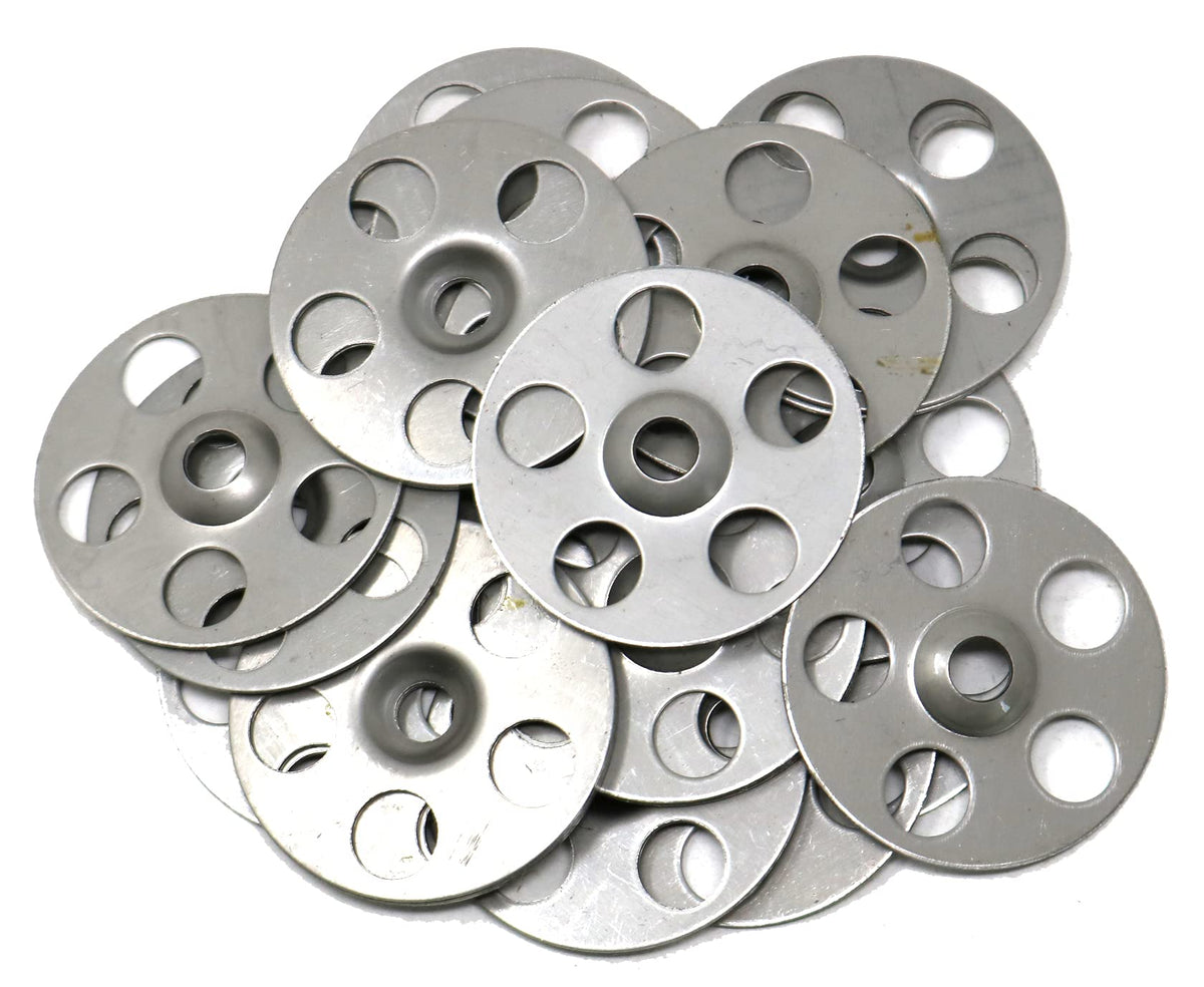 fiXte Metal Insulation Discs 36mm Stainless Steel Washers Ceiling Wall Platerboard Masonry 90gr / 200gr Packs