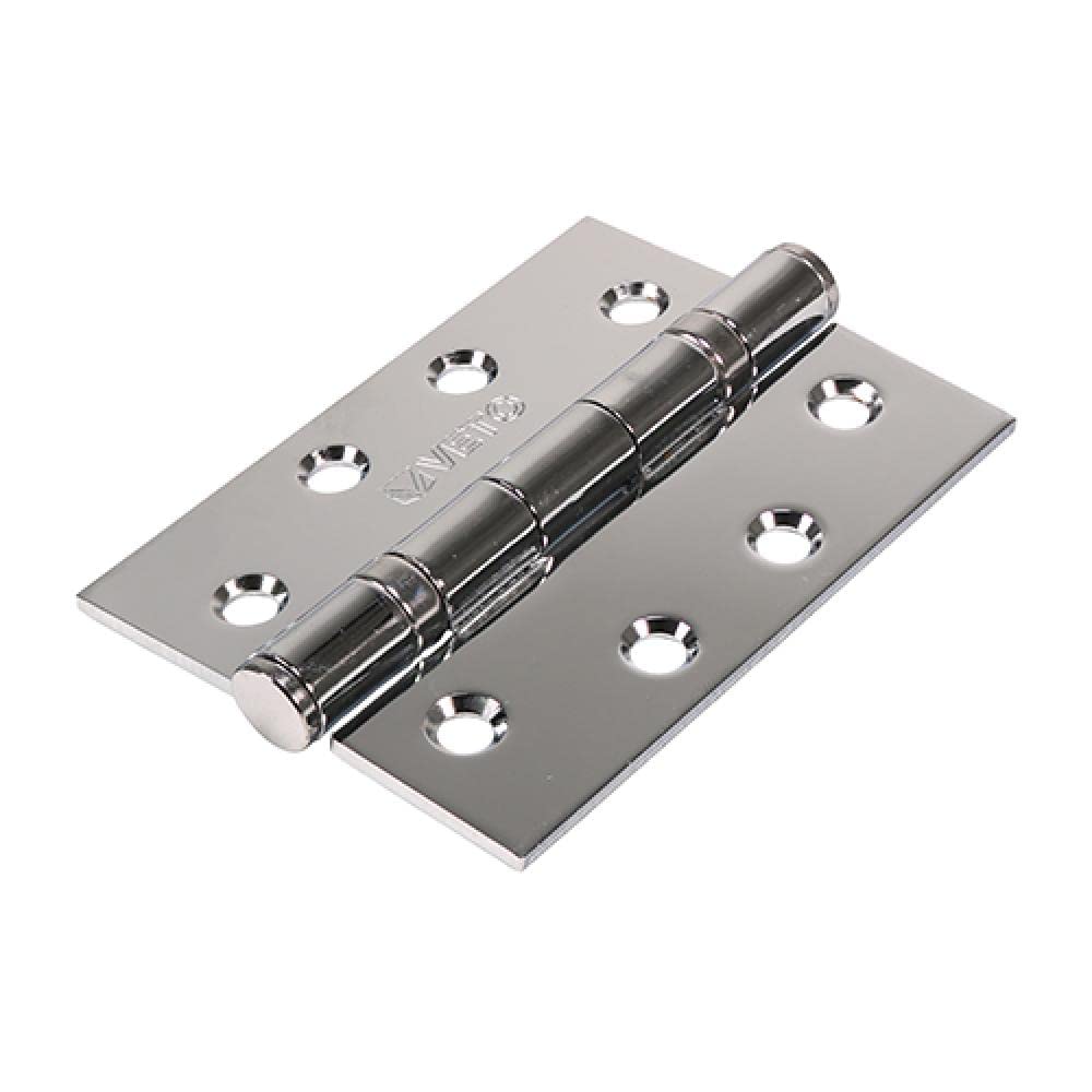 TIMCO Twin Ball Bearing Hinges Steel Polished Chrome - 102 x 76