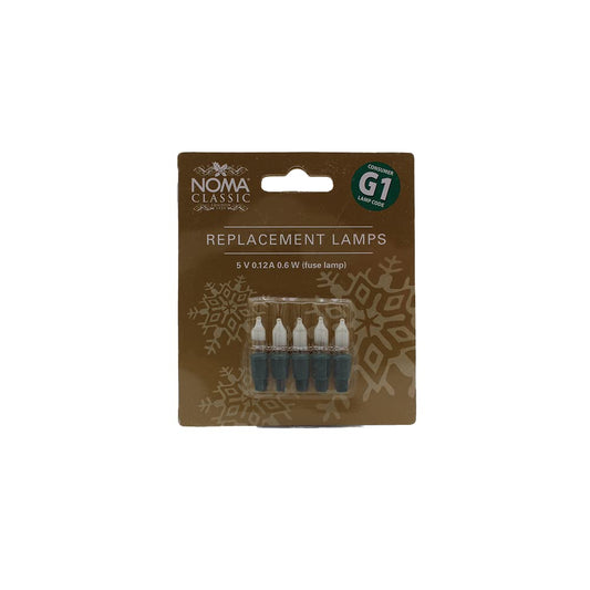 NOMA G1 Fuse Bulb Blister Card of 5