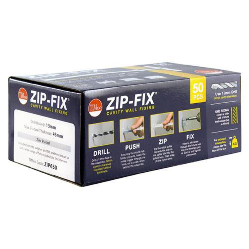 TIMCO Zip Cavity Wall Fixings-Zinc
