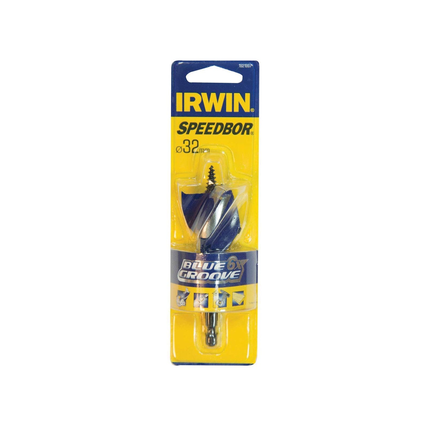 Irwin 1921930 14 mm x 4-Inch 6X Blue Groove Stubby Wood Bit - Parent