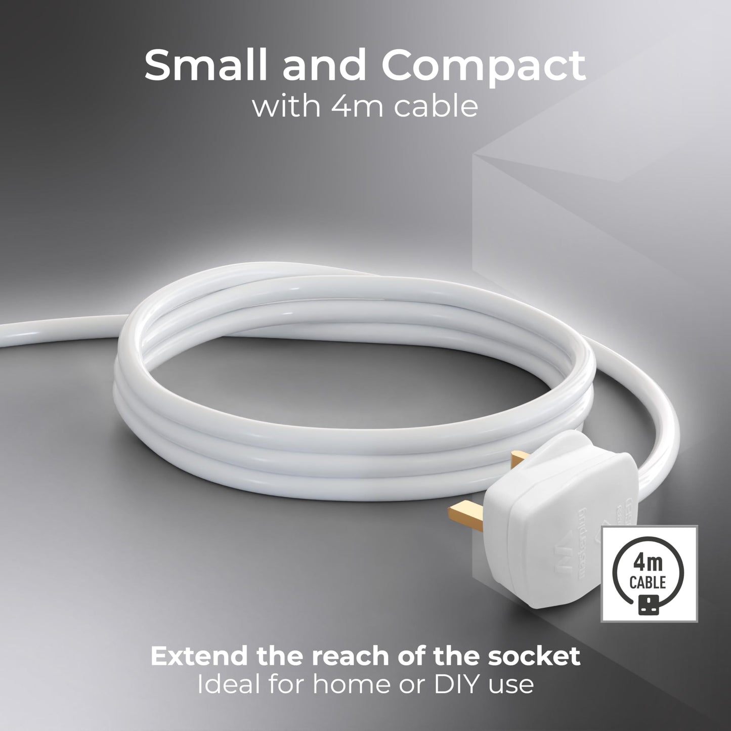 Masterplug Socket Cassette Reel Extension Lead