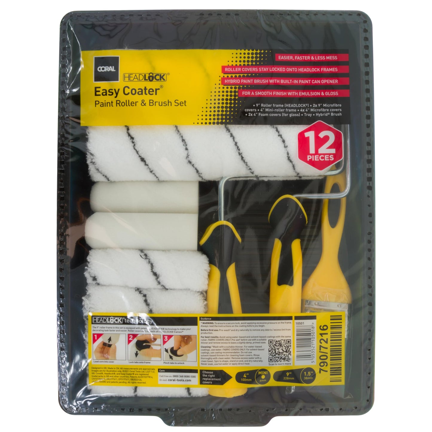 Coral Easy Coater Paint Roller Sets Kits
