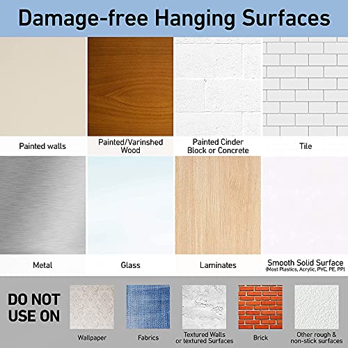Command Clear Medium Hooks with Clear Strips