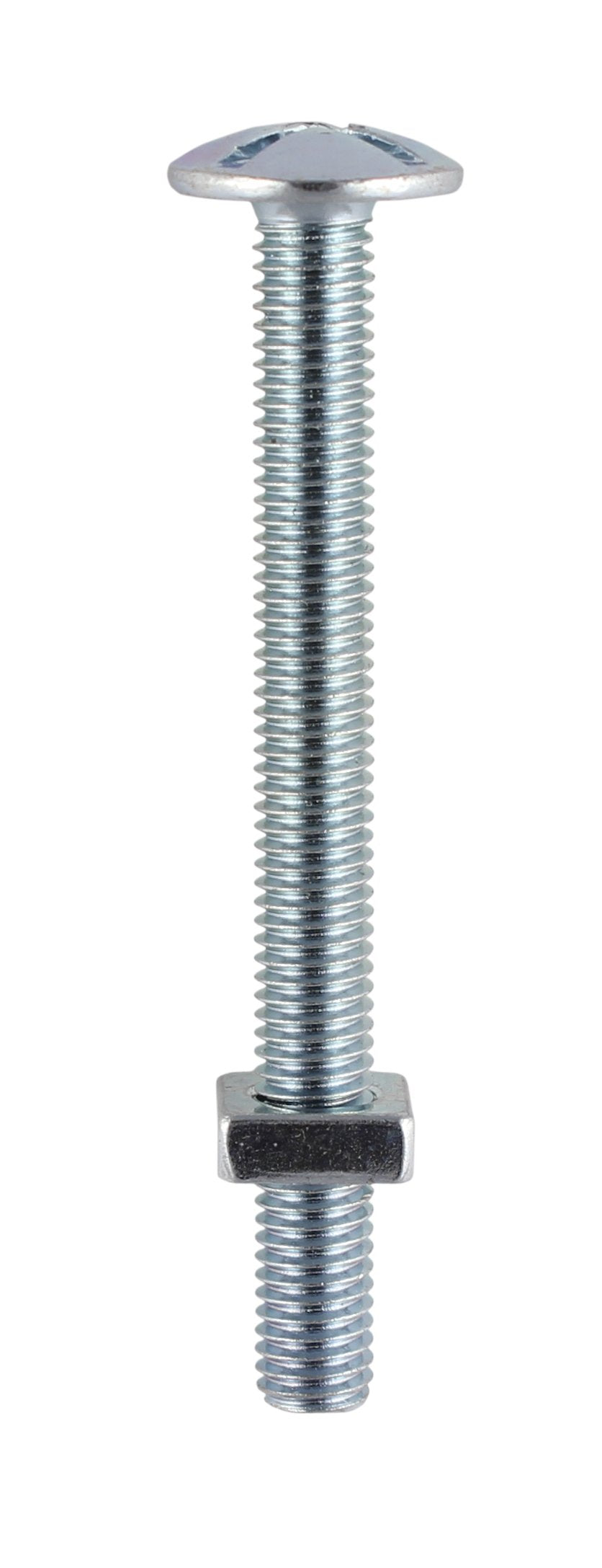 TIMco 0630RBP BZP Roofing Bolt and Square Nut M6 x 30 - Zinc (Pack of 10)