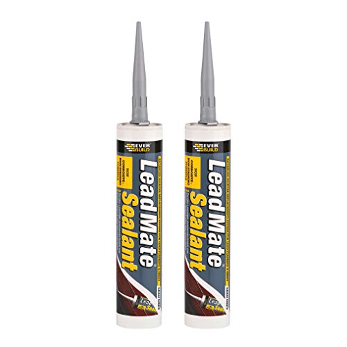Everbuild 2 X LEAD Lead Mate Sealant 310 ml - Grey