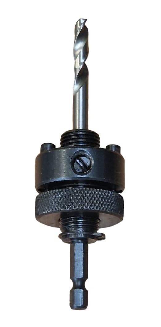 A2 Hole Saws Arbor - 32-210mm With ¼” Hex Drive, Hole Saw Drill Bit, Screw Thread Hex Shank Arbor, High-Speed Steel Pilot Drill - Quick Release Mandrel, 70mm, 76mm, 90mm etc