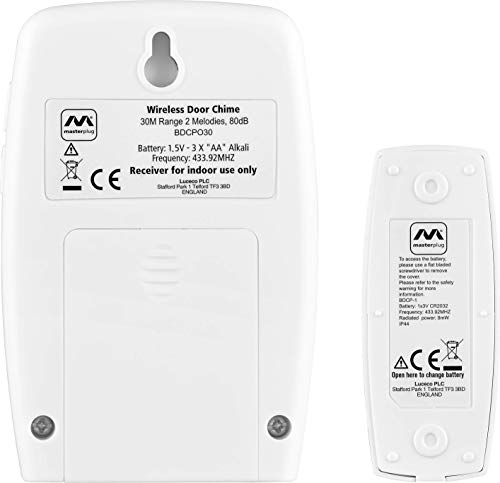 Masterplug Wireless Plug in DoorBell