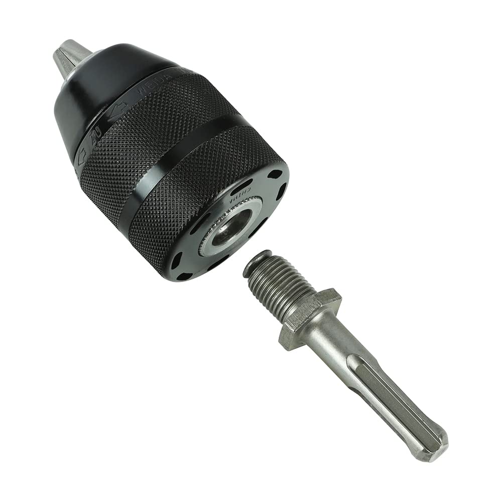 TIMCO Keyless Chuck & SDS Plus Adaptor Set 1/2" - Ideal for impact drills up to 750 watt