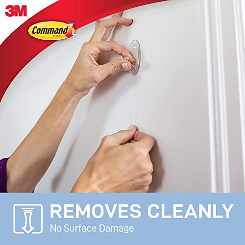 Command Clear Medium Hooks with Clear Strips