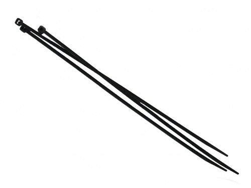 Faithfull CT200B 200 x 3.6mm Cable Ties (Pack of 100) - Black