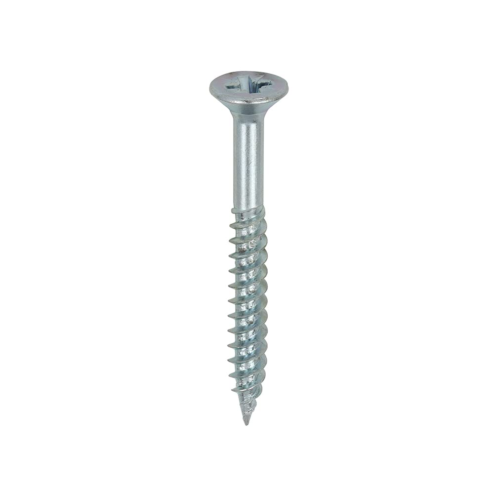 Timco PZ1 CSK BZP Zinc Plated Twin Woodscrew (Box of 200)