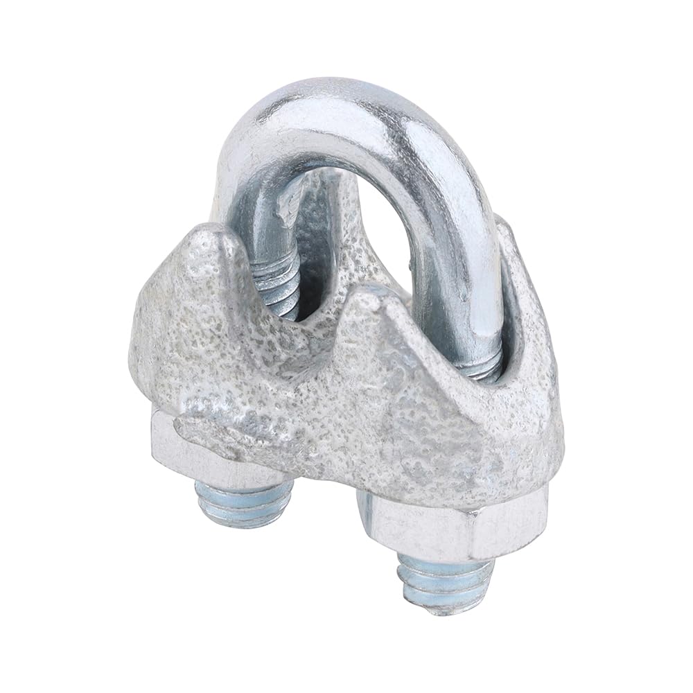 Timco Wire Rope Grips, 3mm, Zinc Plated, Pack of 20