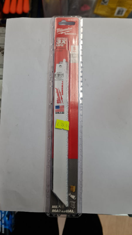 Milwaukee multi material 8inch 12 tpi
