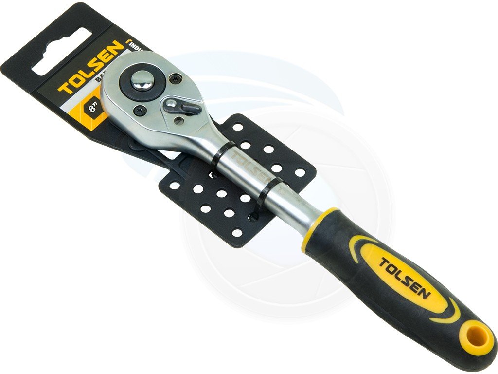 Tolsen 15119 Quick Release Reversible Socket Ratchet 3/8" Square Drive