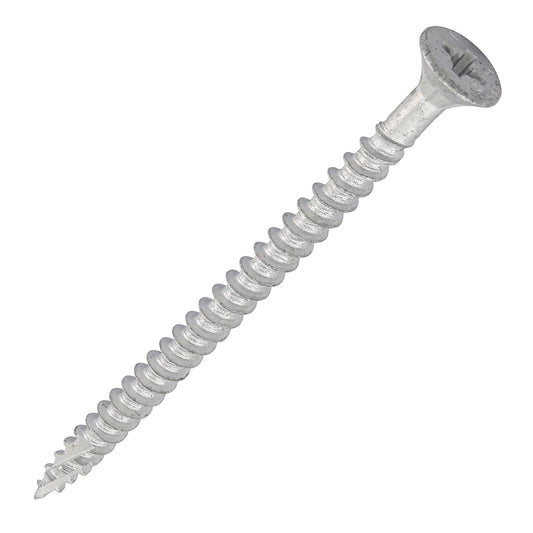 TIMCO C2 Exterior Multi-Purpose Premium Countersunk Silver Woodscrews - 5.0 x 80 -Tub of 110