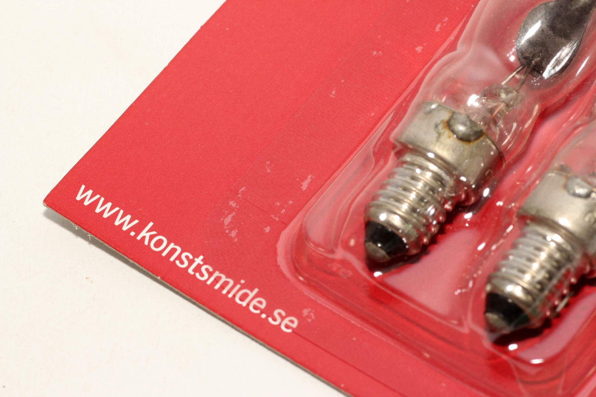 TheOneStopSatShop 4 Pack of KonstsmIde 230V, 1.5W, E10, Flicker Flame Welcome Candle Bridge Bulb