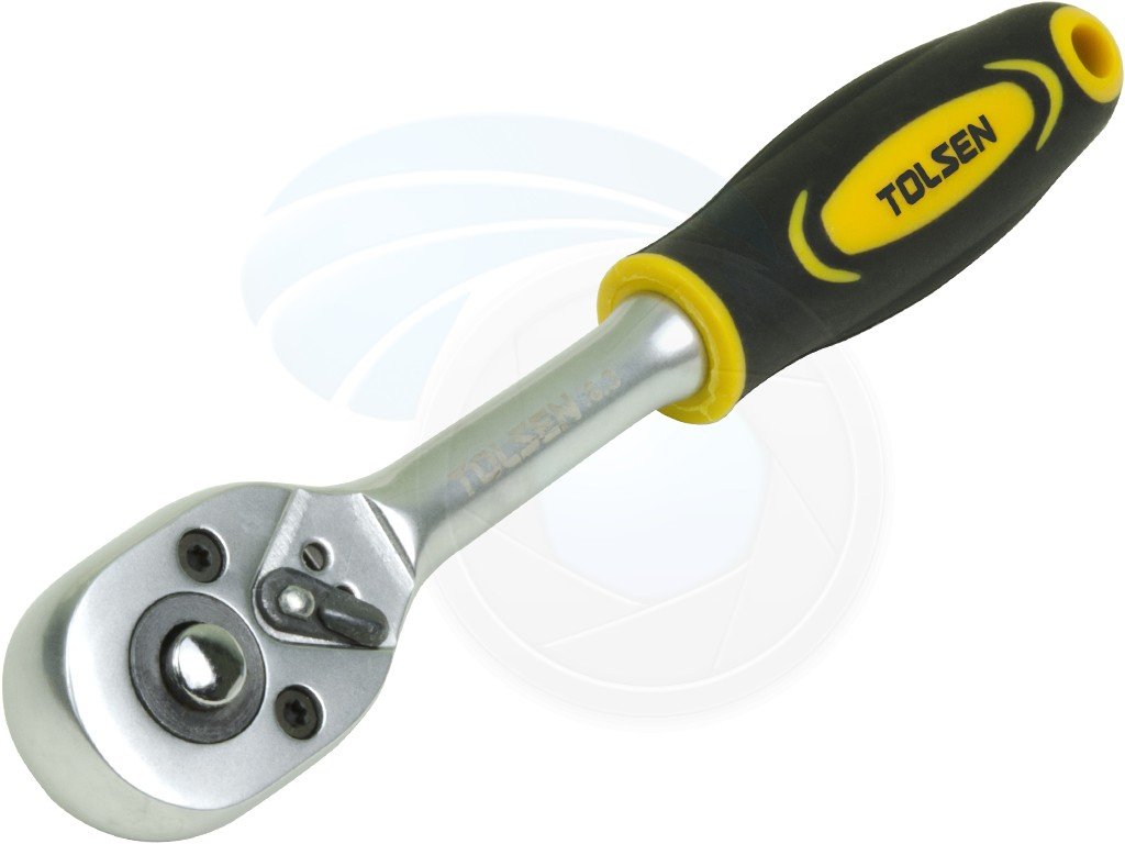 Tolsen Quick Release Reversible Socket Ratchet Wrench 1/4 Square Drive