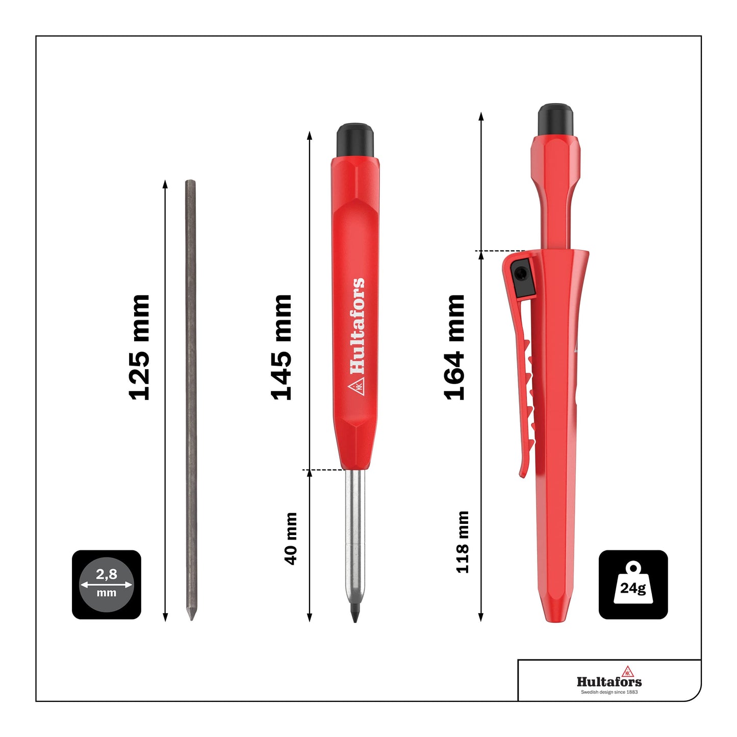 Hultafors Tieflochmarker Parent Set