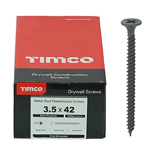 TIMco PH2 Drywall Screw - Black (Box of 1000)