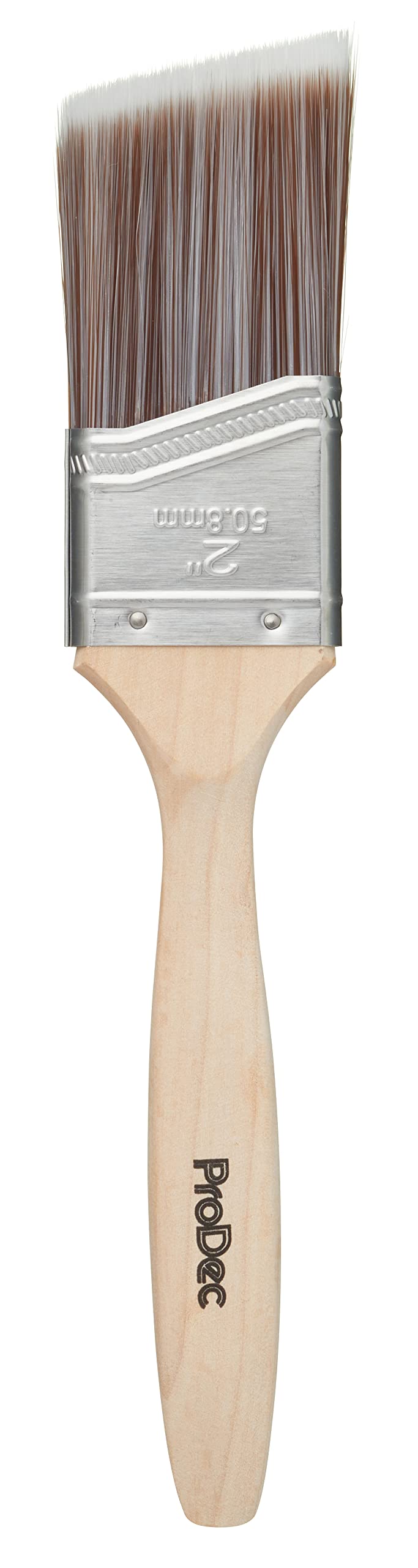 ProDec 2 inch Premier Trade Professional Synthetic Short Handle Cutting In Paint Brush for Sharp Edge Lines Painting with Emulsion