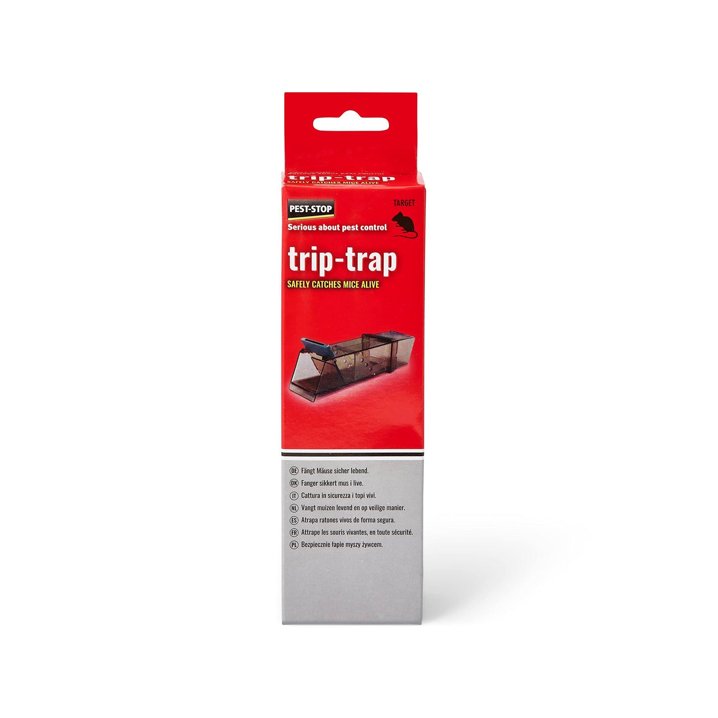 Pest Stop Trip Traps for Indoors - Durable Reusable Snap Rats Trap for Rodent Control - Mouse Traps for Home and Office - Easy to Clean - Safe and Secure - Single Boxed Trap