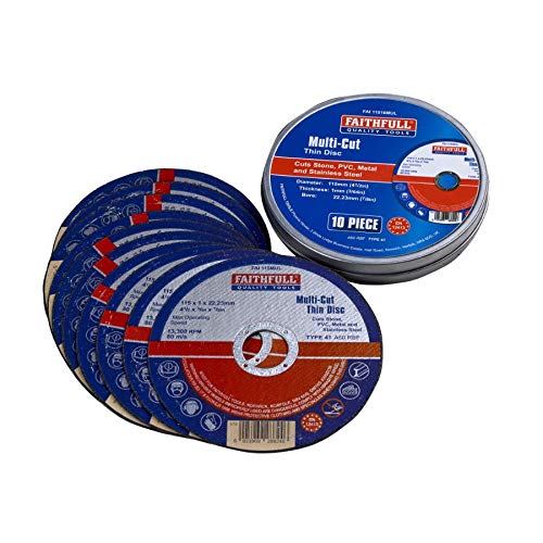 Faithfull Cut Off Wheels (Tin of 10)