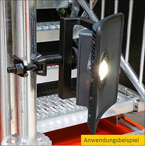 Scangrip LED spotlight holder for scaffolding pipes, scaffolding, etc.
