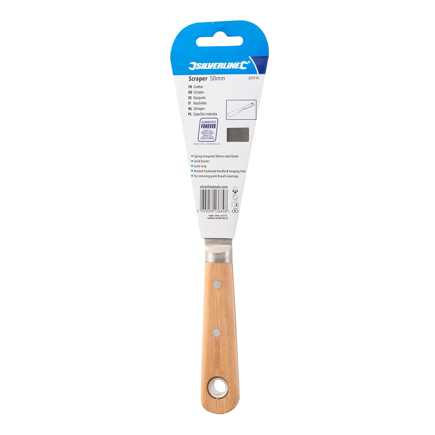 Silverline 282410 Decorators Paint Scraper 100mm (4")