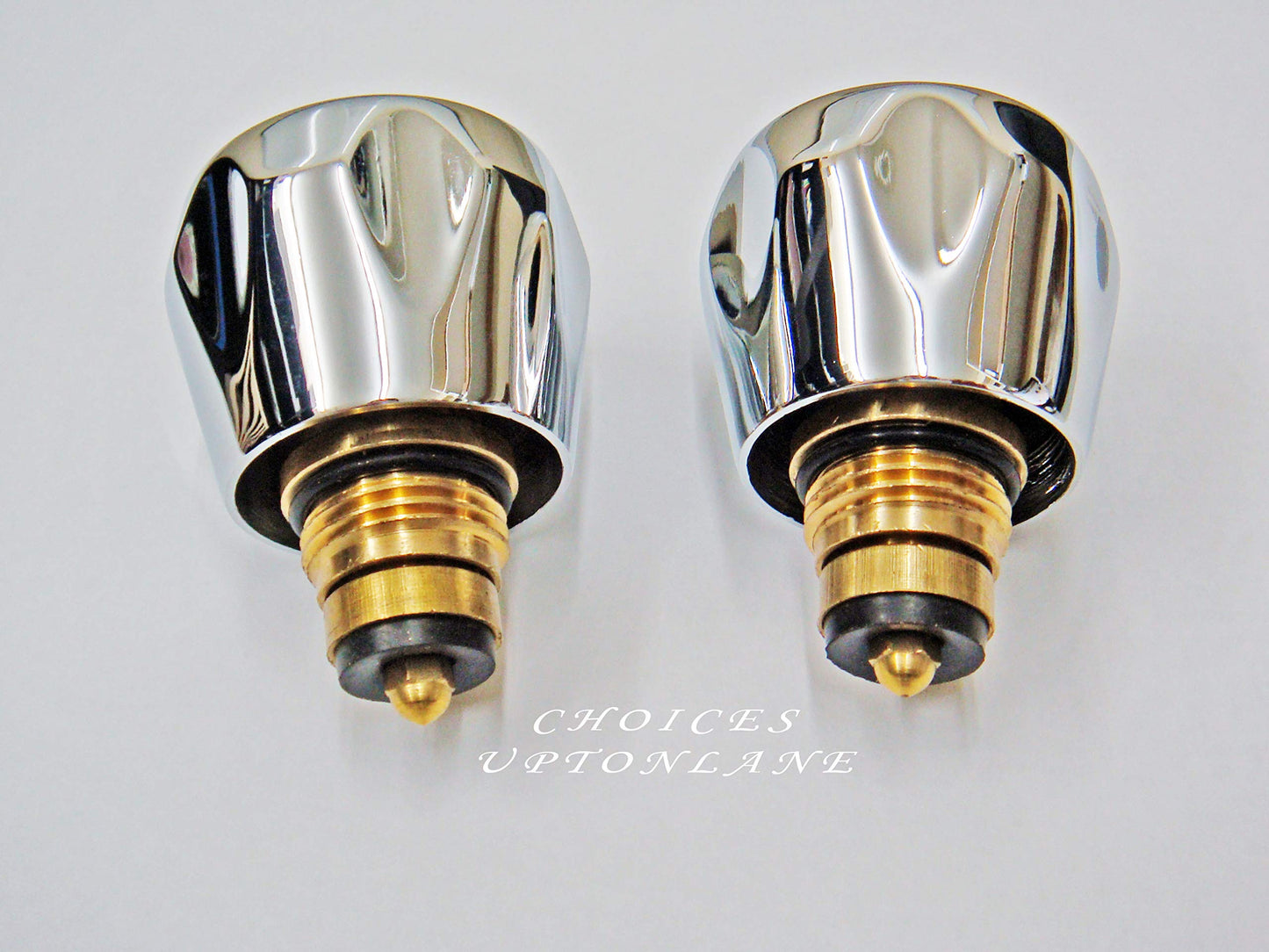 Replacement HOT & Cold TAP TOP Head Covers Chrome Plated 1/2" for Basin/Bath & Kitchen Sink TAPS