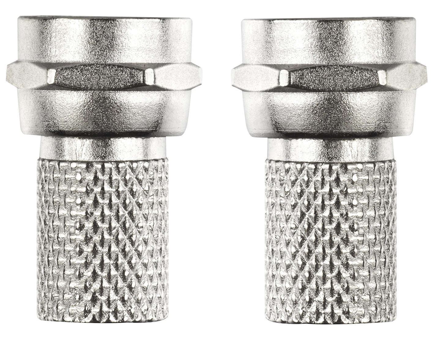Ross SATFPLUG-RS Satellite F Connector - Pack of 2 Silver