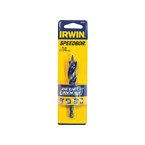 Irwin 1921930 14 mm x 4-Inch 6X Blue Groove Stubby Wood Bit - Parent