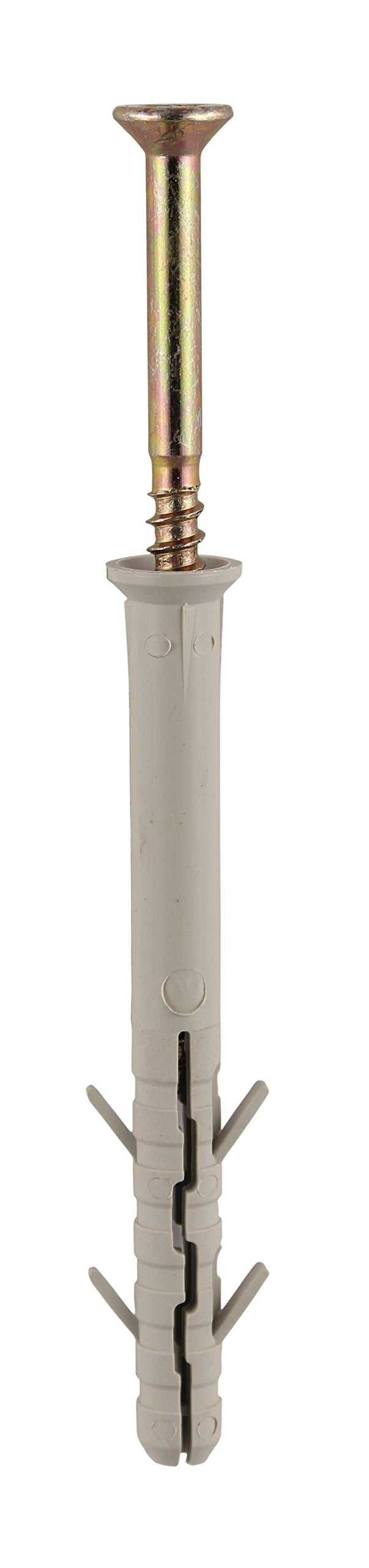 TIMco 0660CSCNP Coach Screw and Nylon Plugs 6 x 60 - Zinc (Pack of 2)