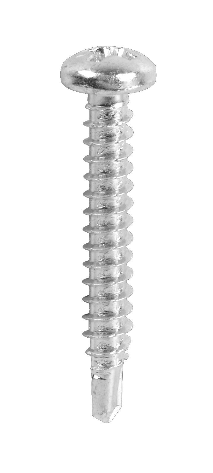 TIMco BZP Pan Head Self-Drill Screw - Silver (Box of 200)