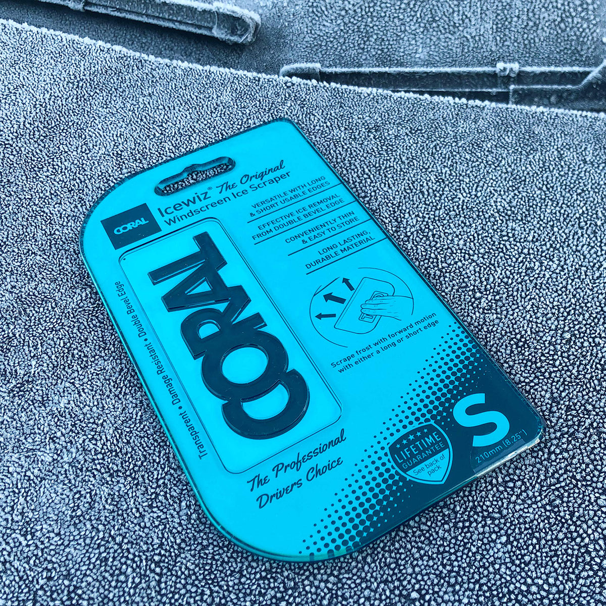 CORAL 69520 Icewiz Ice Scraper Snow Remover and Rapid De-Icer for Car Windscreens The Original 8.2 inch