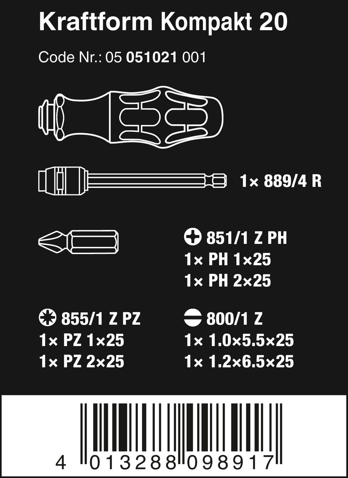 Wera 8100 SA 6 Zyklop Speed 1/4" Multi-function Ratchet & Socket Set, Metric, 28pc, 05004016001