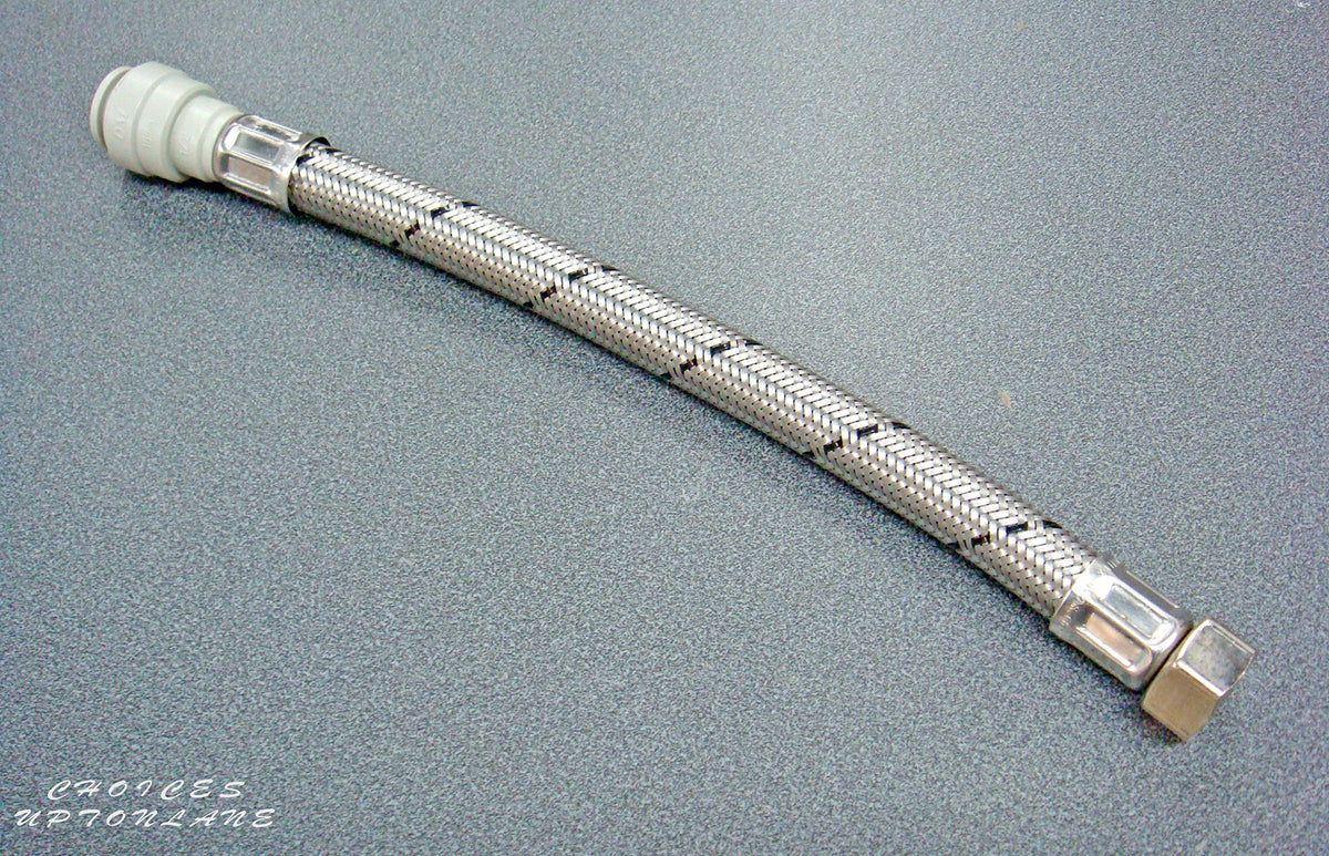 Flexible TAP Connector 15MM Push FIT X 1/2" BSP X 500MM Length