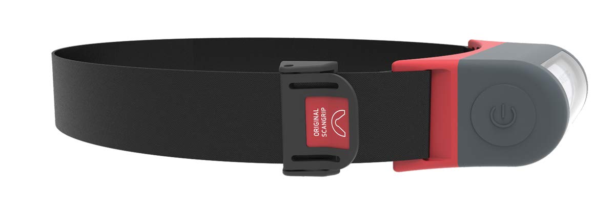 Scangrip Lámpara Frontal Night View, Aluminium or Polymer, Black/red