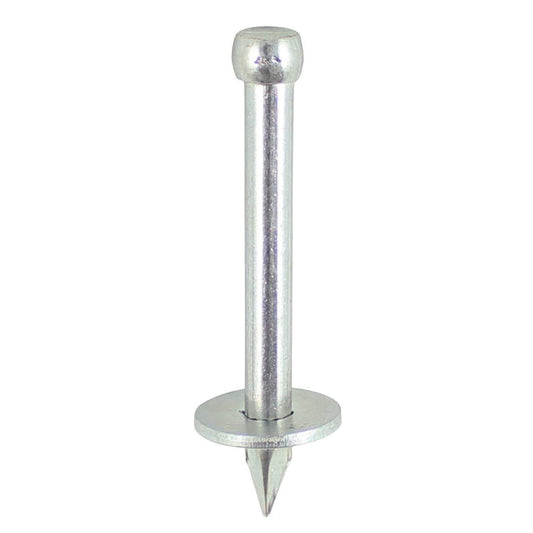 TIMCO Washered Masonry Nails 3.7 x 25 - (Box of 100) Silver