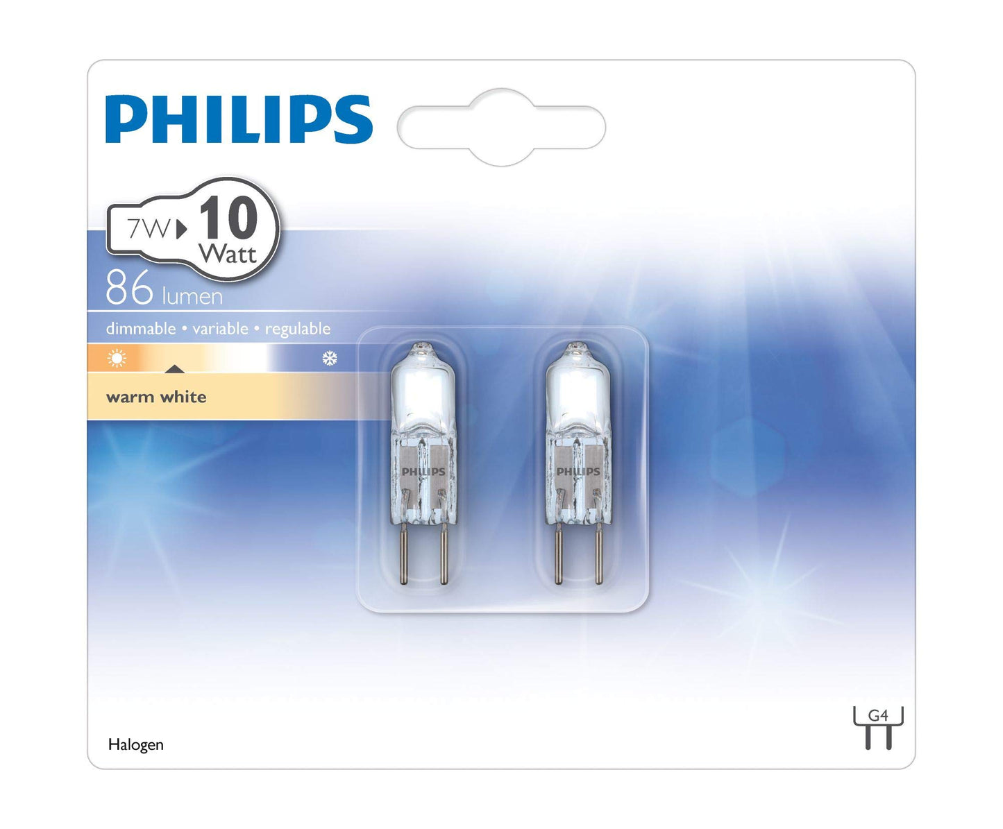 Philips Halogen 8718696827994 – Lamp (G4, Capsule, 86 LM, 10 W, 2750 K, 85%)