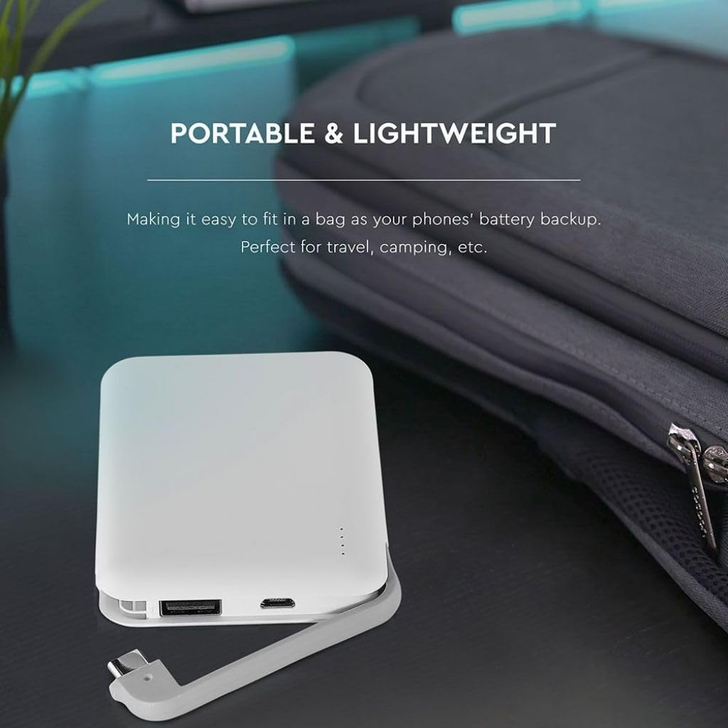 V-tac VT-3510 Compacte powerbank - 5.000 mAh - wit
