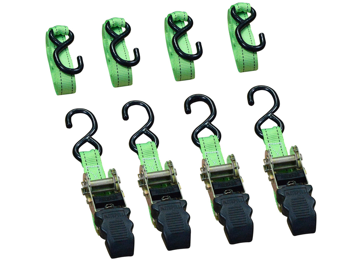 Faithfull 4 Piece Ratchet Tie Down Set - XMS16TIEDOWN