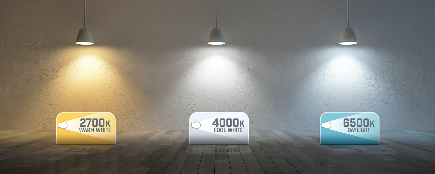 Energizer LED 2D Lamp, GR10q 4-Pin, 13W=28W, 1500lm, 4000K Cool White, 30000 Hours