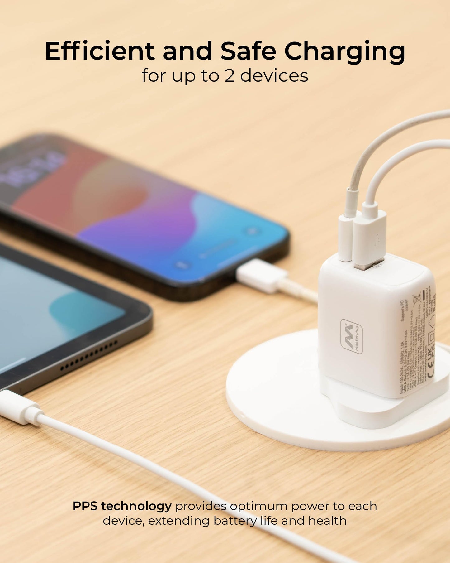 Masterplug Super-Fast USB Charging Plug