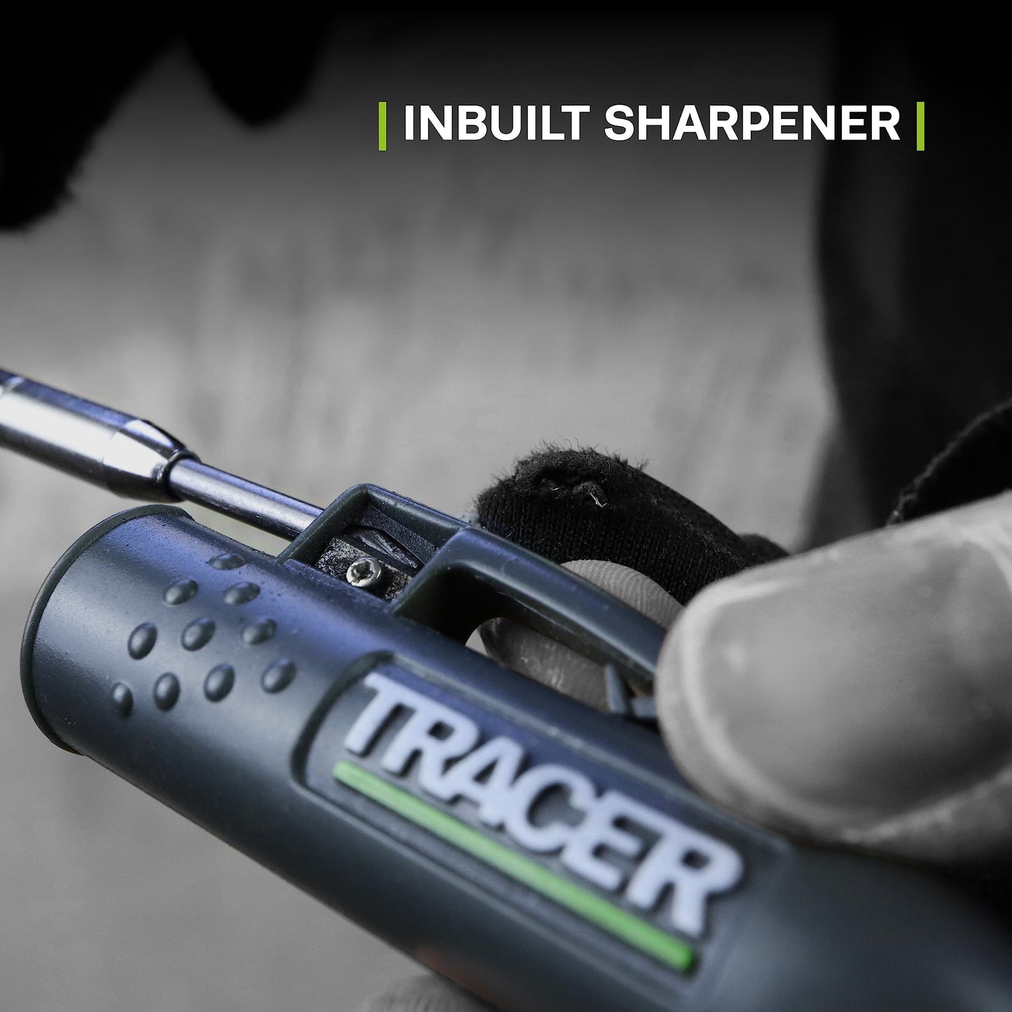 TRACER Deep Hole Construction Pencil with 6x Replacement Lead Pack and accompanying Site Holsters all-in-one Marking Kit