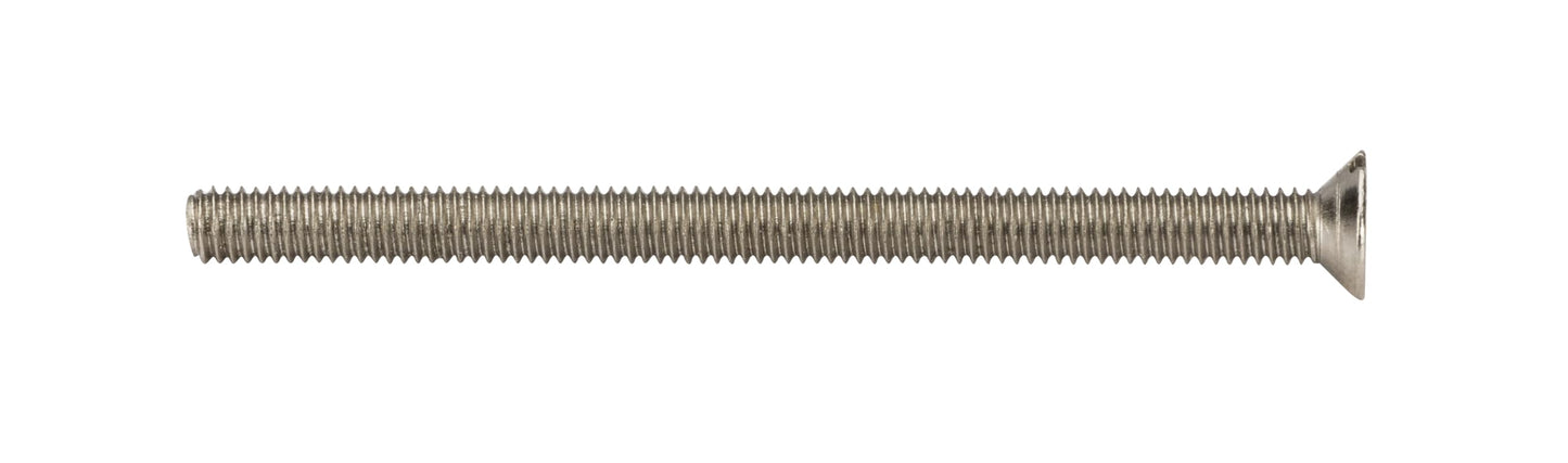 Knightsbridge Pack of 100 M3.5 x 50mm Flat-Head countersunk electrical socket screw - Nickel Plated