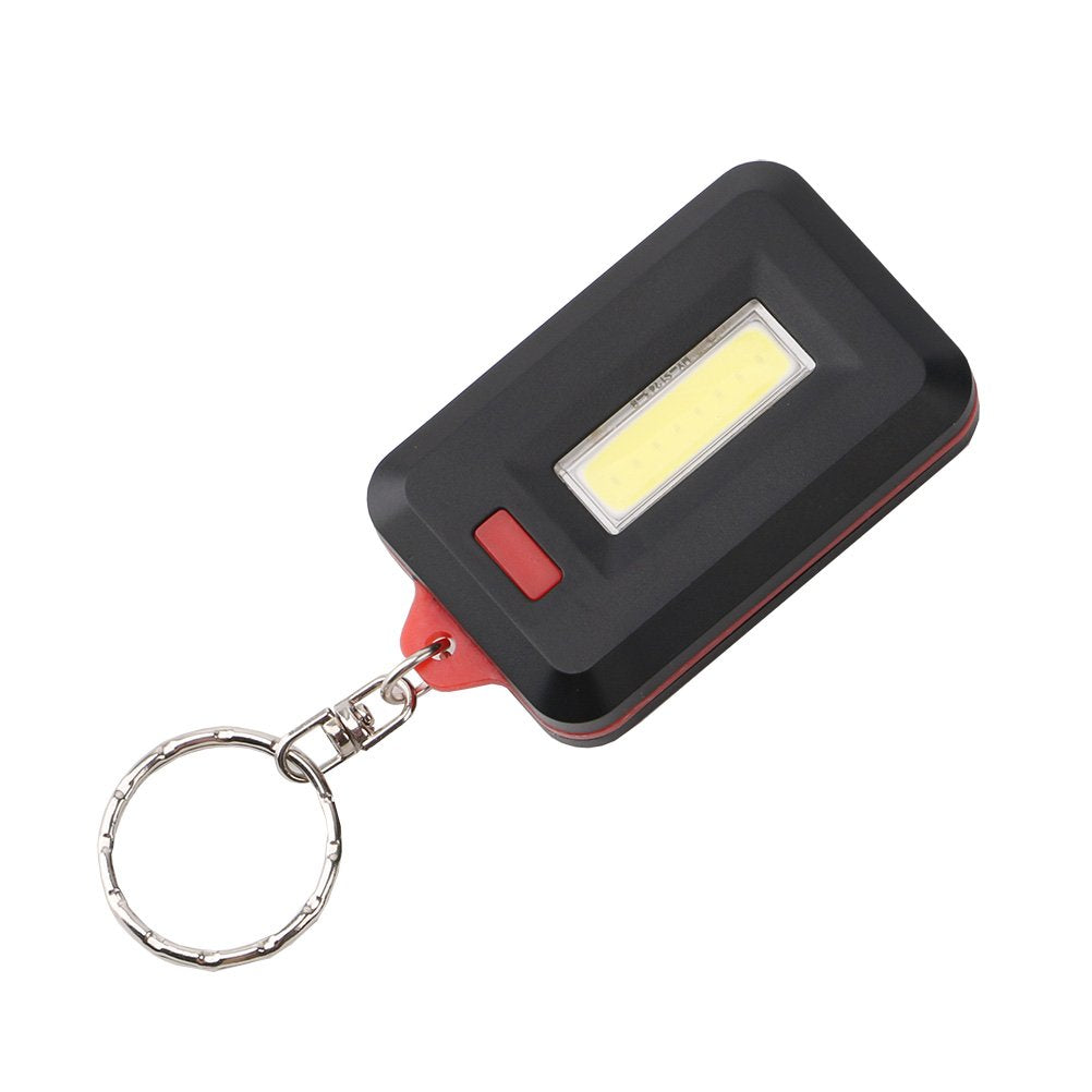 Tuipong Keyring Torches LED Torch LED Flashlight LED Pocket Torch Waterproof Camping Outdoor Torch Keyring for Hiking, Cycling, Camping and Other Outdoor Sports (Battery not Included) - Red