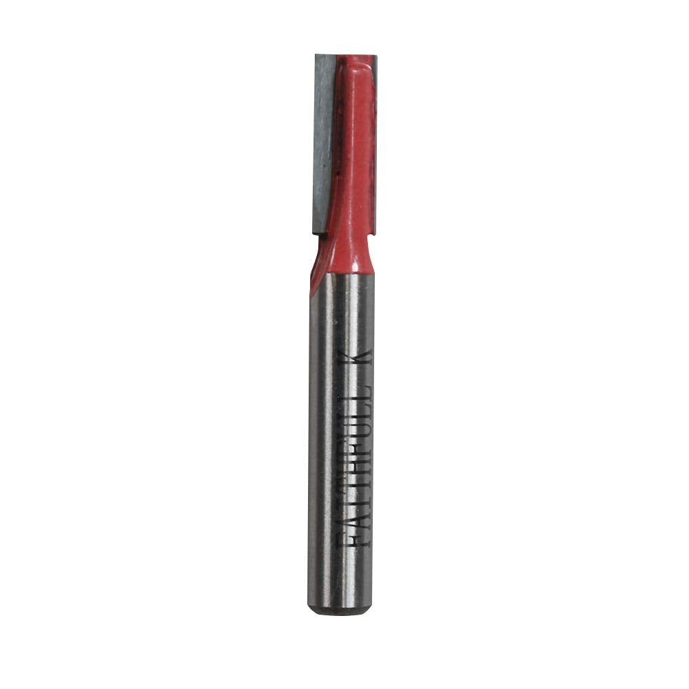 Faithfull FAIRB26 Oberfräsen-Bit, TC, zweischneidig, 1/4 Zoll, 12 mm, Rot/Silber