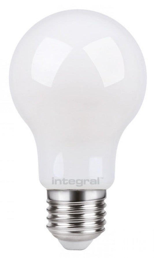 Integral ILGLSE27DF104 7w LED Pearl GLS Light Bulb, Full Glass, dimmable, 5000K, E27, 830lm =60w