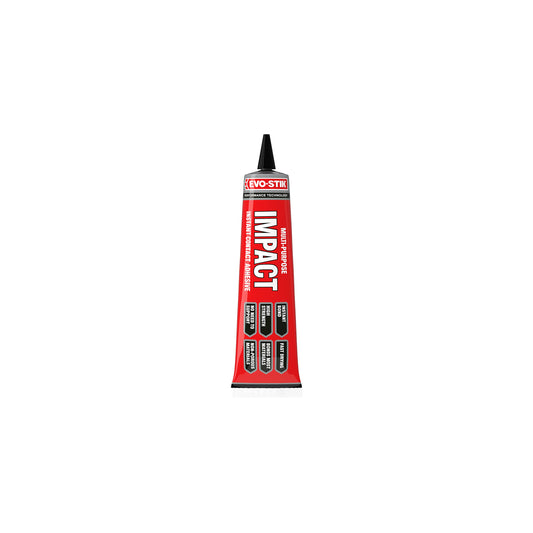EVO-STIK Impact Adhesive, Multipurpose, High-Strength Adhesive, Bonds Instantly on Contact, Fast Drying, 250ml Tin